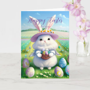 Cute Easter Bunny 01 Card