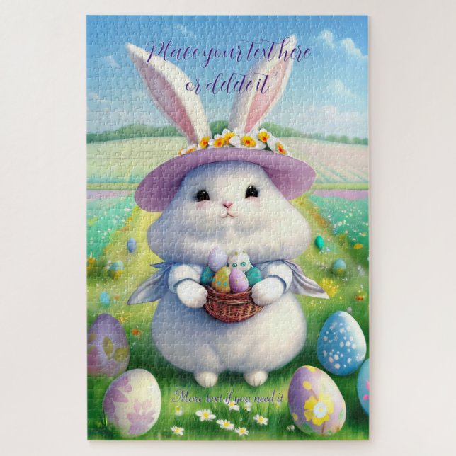 Cute Easter Bunny 01 Jigsaw Puzzle (Vertical)
