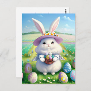 Cute Easter Bunny 01 Postcard