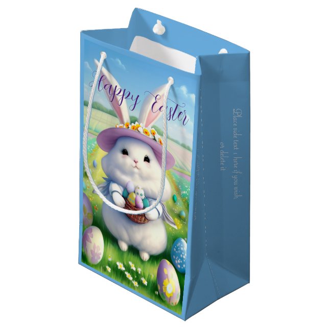 Cute Easter Bunny 01 Small Gift Bag (Front Angled)