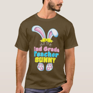 Cute Easter Bunny 2nd Grade Teacher Elementary Sch T-Shirt