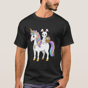 Cute Easter Bunny Adorable Unicorn Happy Easter Eg T-Shirt