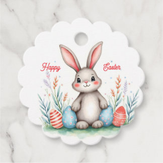 Cute Easter Bunny And Eggs Popular Collection Favour Tags