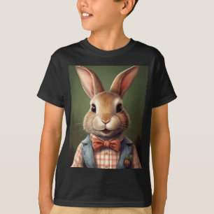 Cute Easter Bunny Bow Tie Rabbit Happy Easter Boys T-Shirt