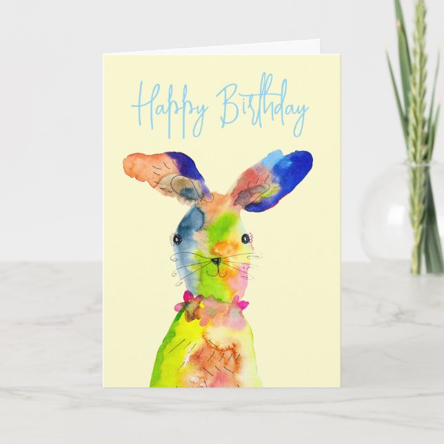 Cute Easter bunny  Card (Front)