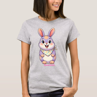 Cute Easter Bunny Cartoon T-Shirt