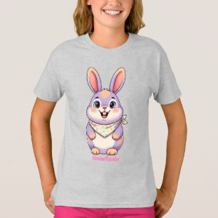 Cute Easter Bunny Cartoon T-Shirt