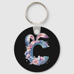 Cute Easter Bunny Cow Design Cow Lover Funny 1 Key Ring