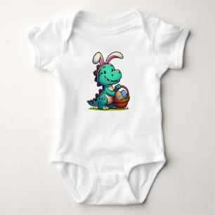Cute, Easter bunny dinosaur Baby Bodysuit