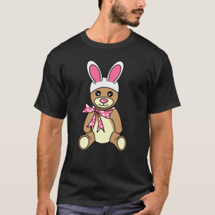 Cute Easter Bunny Ears Teddy Bear T-Shirt