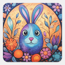 Cute Easter Bunny Floral Spring