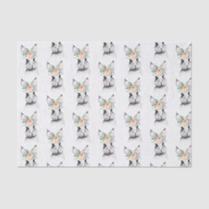 Cute Easter Bunny Floral Tissue Paper