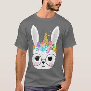 Cute Easter Bunny for Girls Funny Nerd Easter Rabb T-Shirt