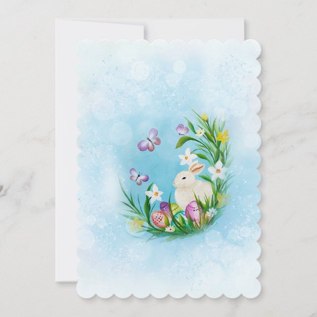 Cute Easter bunny greeting card ' (Front)