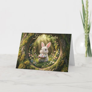 Cute Easter Bunny Holiday Card