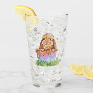 cute Easter bunny Holiday Glass