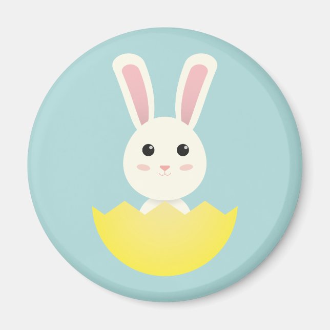 Cute Easter Bunny I Magnet (Front)