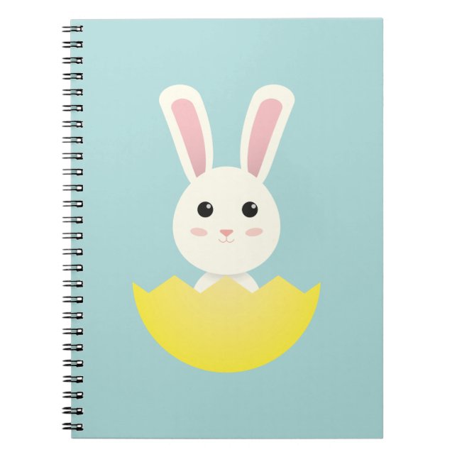 Cute Easter Bunny I Spiral Notebook (Front)