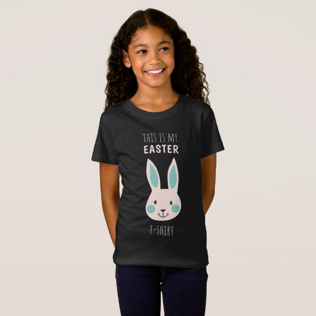 Cute Easter Bunny Kids Tee (Front Full)