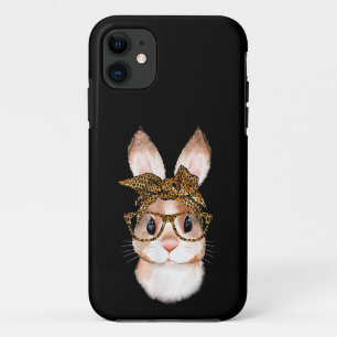 Cute Easter Bunny Mum Easter Leopard Year of the R Case-Mate iPhone Case
