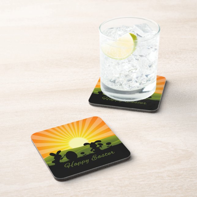 Cute Easter Bunny Painting Egg Coaster (Right Side)