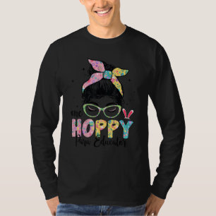 Cute Easter Bunny Para For One Hoppy Paraeducator T-Shirt