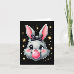 Cute Easter Bunny Rabbit Bubble Gum 2  Card