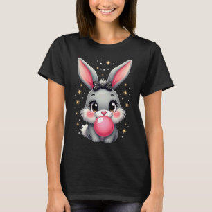 Cute Easter Bunny Rabbit Bubble Gum T-Shirt