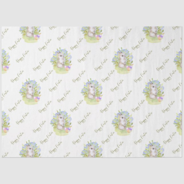 Cute Easter Bunny Series Design 8 Tissue Paper (Front)