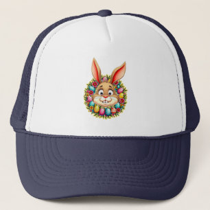 Cute Easter Bunny – Spring Flowers boné Trucker Hat