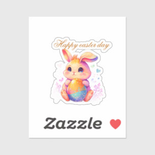  Cute Easter Bunny sticker – Adorable Pastel R