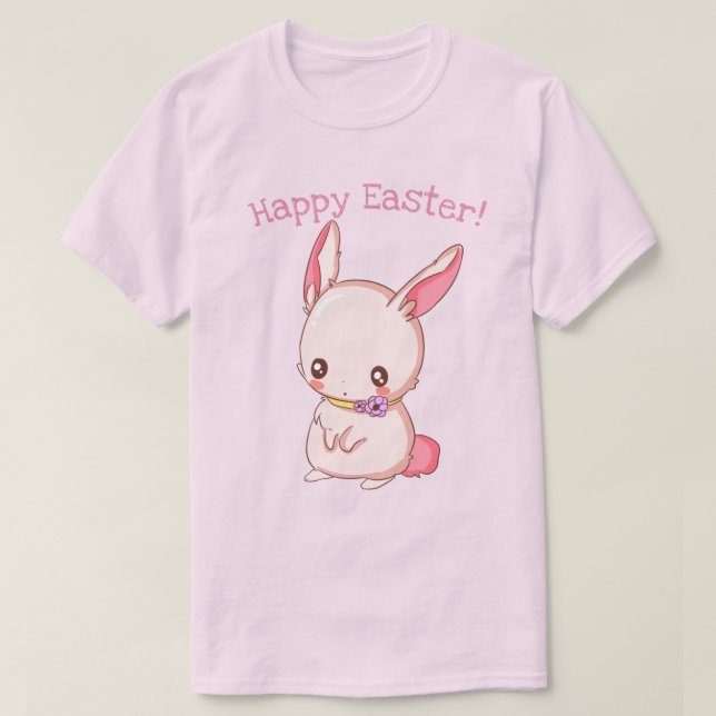 Cute Easter Bunny T-Shirt (Design Front)