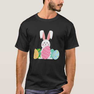 Cute Easter Bunny Tee For Kids Egg Hunt