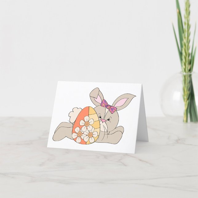 Cute Easter Bunny Thank You Card (Creator Uploaded)