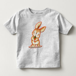 Cute Easter Bunny Unisex Grey Toddler T Shirt