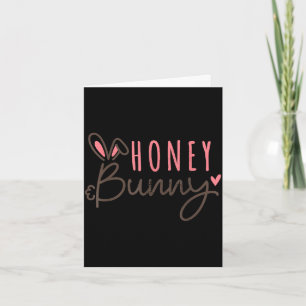 Cute easter bunny vintage happy easter honey bunny card