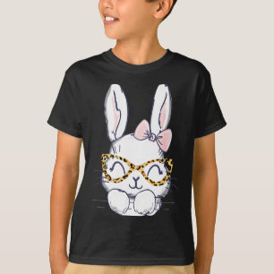 Cute easter bunny with cheetah glasses for the mom T-Shirt