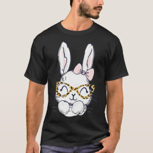 Cute Easter Bunny with cheetah glasses for the mum T-Shirt