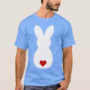 Cute Easter Bunny with Love Heart Hearts Sweet T-Shirt