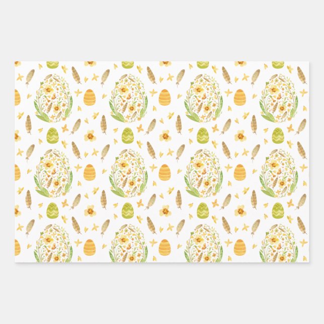 Cute Easter Bunny Wrapping Paper (Front 3)
