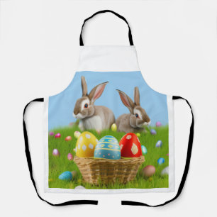 Cute Easter Bunnyfor a positive mood     Apron