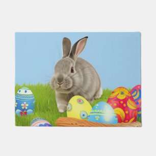 Cute Easter Bunnyfor a positive mood Doormat