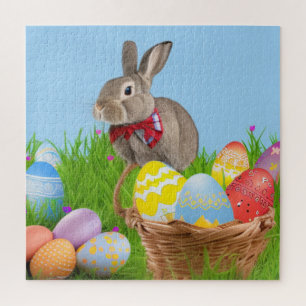 Cute Easter Bunnyfor a positive mood Jigsaw Puzzle