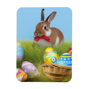 Cute Easter Bunnyfor a positive mood Magnet