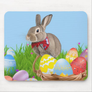 Cute Easter Bunnyfor a positive mood    Mouse Pad