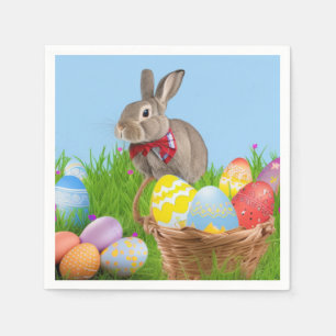 Cute Easter Bunnyfor a positive mood    Napkin