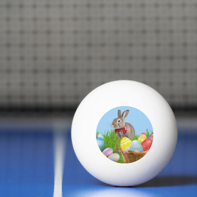 Cute Easter Bunnyfor a positive mood  Ping Pong Ball (Net)