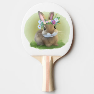 Cute Easter Bunnyfor a positive mood    Ping Pong Paddle