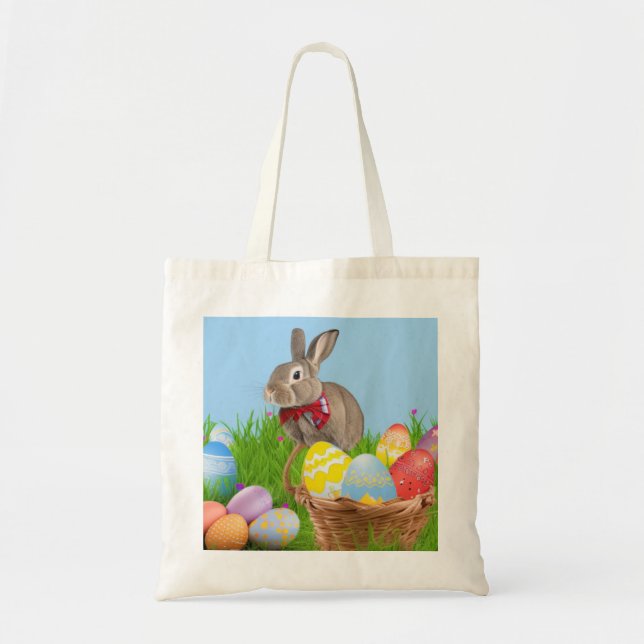 Cute Easter Bunnyfor a positive mood  Tote Bag (Front)
