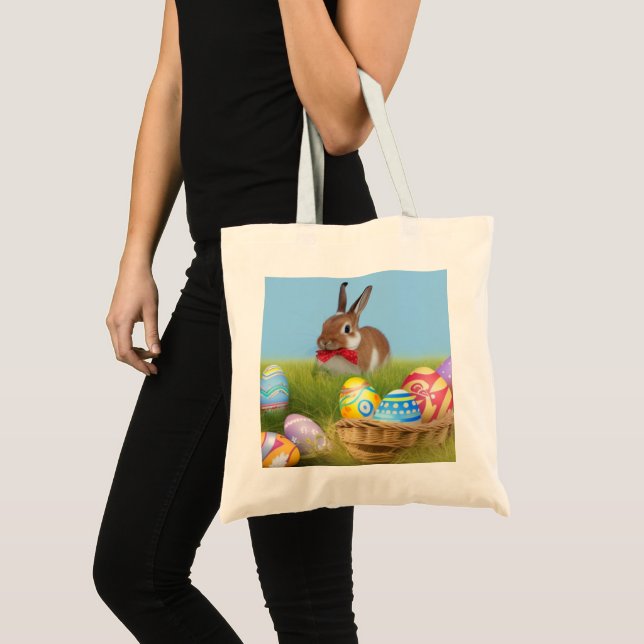 Cute Easter Bunnyfor a positive mood   Tote Bag (Front (Product))
